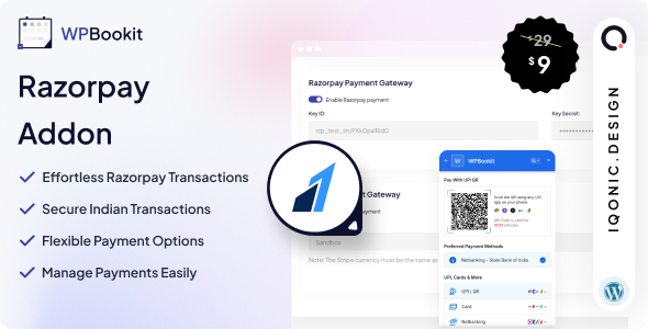 WPBookit – Razorpay Worth Gateway (Addon)