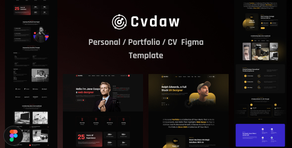 CvDaw | Non-public Portfolio Figma Template