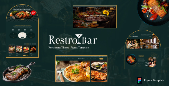 RestOBar – Restaurant & Bar Services Figma Template