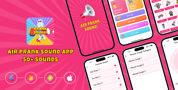 Prank Sounds App : Air Horn, Fart Noises, Haircut Pranks & Further!