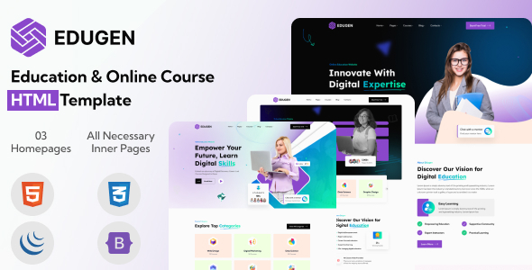 Edugen – Coaching & On-line Route HTML Template