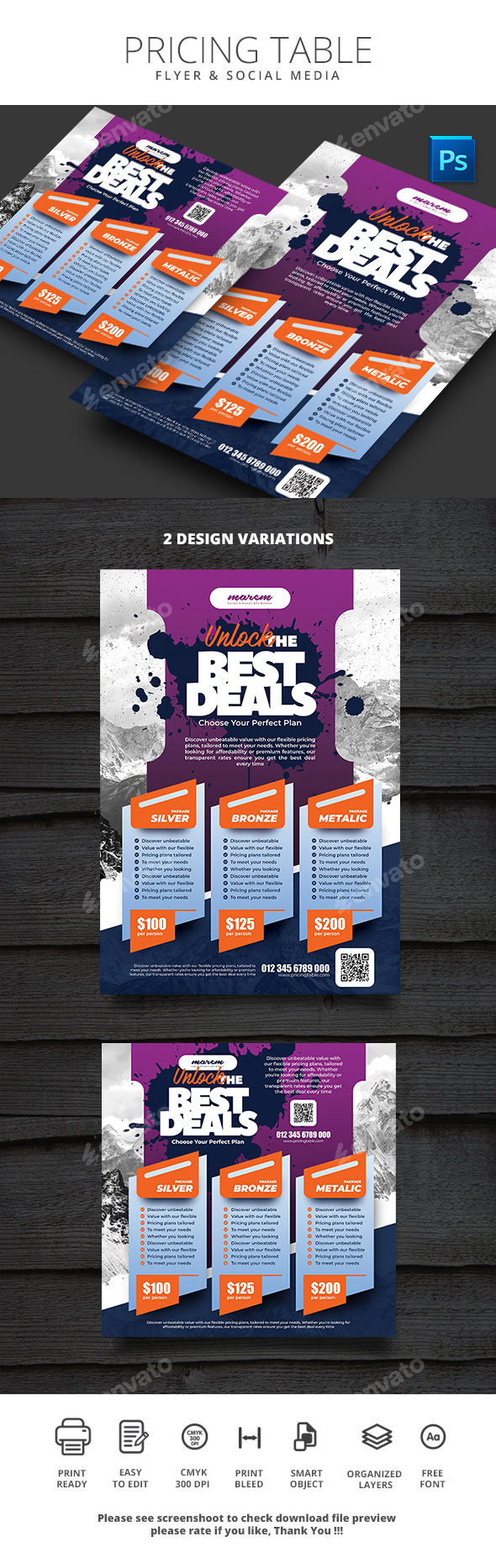 Pricing Desk Flyer and Social Media