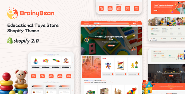 Brainybean – Tutorial Toys Retailer Shopify Theme