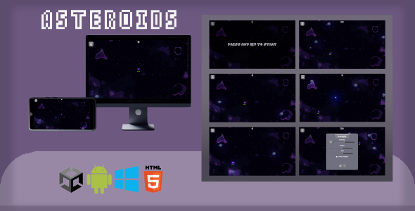 Asteroids Infinity – UNITY / HTML