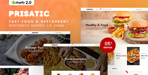 Prisatic – Speedy Meals & Restaurant Responsive Shopify 2.0 Theme