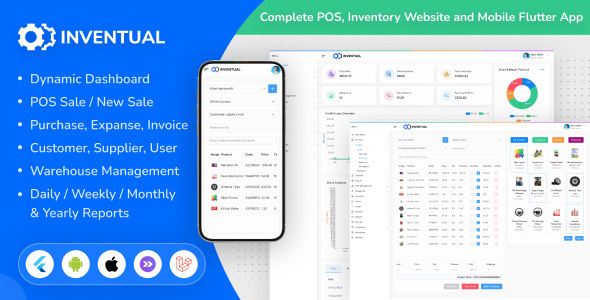 Inventual – Full POS, Stock Web web page and Cell Flutter App