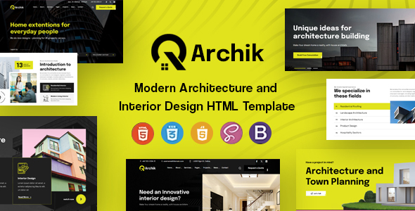 Archik – Construction & Inside HTML Template