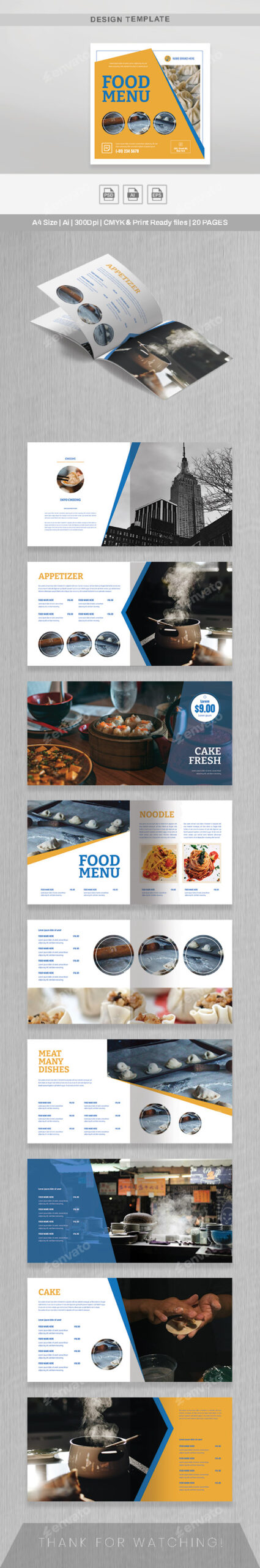 Meals Menu Brochure