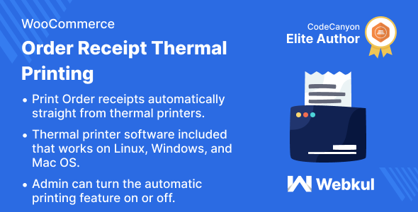 WooCommerce Inform Receipt Thermal Printing