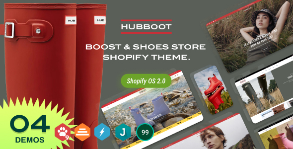 HUBBOOT – Improve & Footwear Retailer  Shopify Theme OS 2.0