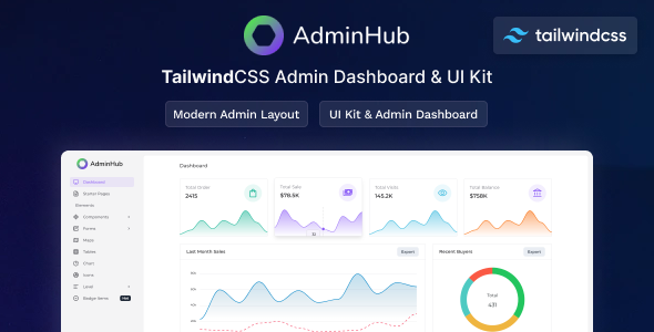 AdminHub- Tailwind  Admin Construction & UI Bundle Template