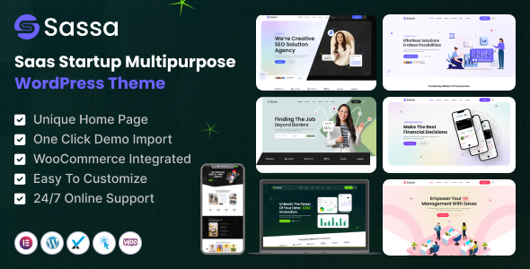 Sassa – Startup Multipurpose WordPress Theme