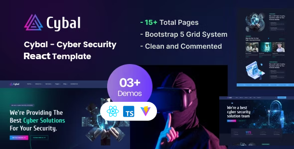 Cybal – Cyber Safety React js Template