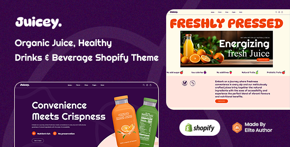 Juicey – Pure Juice & Effectively being Drinks Shopify Theme