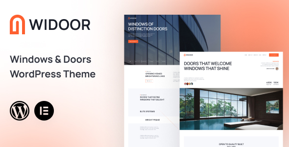 Widoor – Home windows & Doorways WordPress Theme