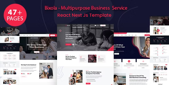 Bixola – Multipurpose Business Service React Subsequent Js Template