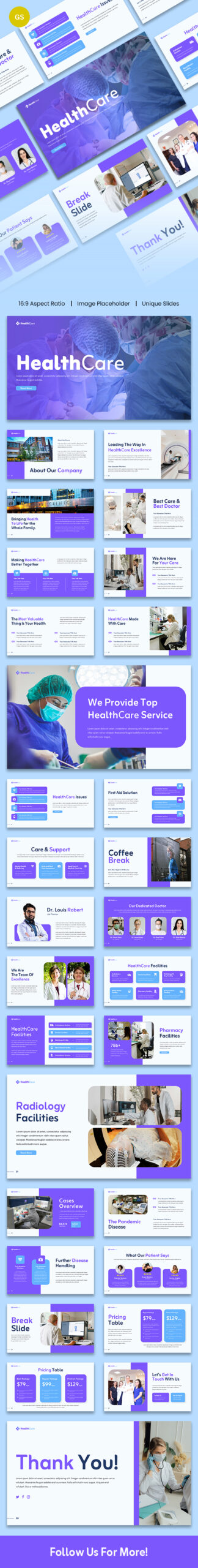 HealthCare – Scientific and Healthcare Presentation Template