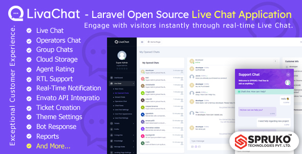 LivaChat – Laravel Originate Provide Dwell Chat Software