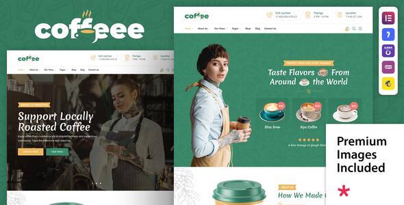 Coffeee – Cafe & Espresso Store WordPress Theme