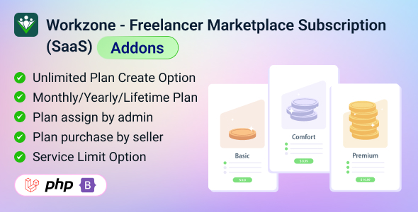 Workzone – Freelancer Market Subscription (SaaS) Plugin