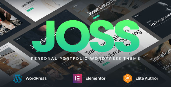 Joss – Personal Portfolio WordPress Theme