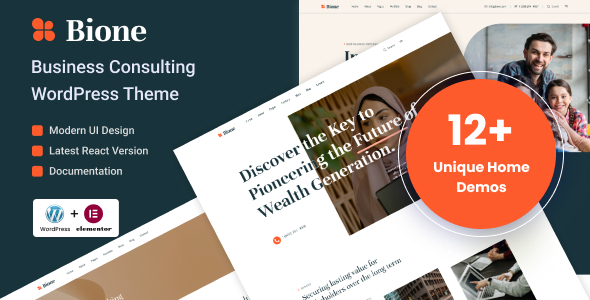 Bione – Business Consulting WordPress Theme