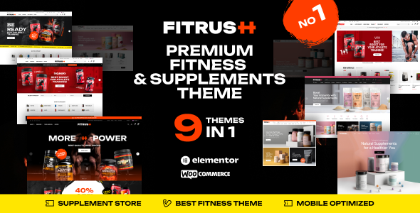 Fitrush – Health and Well being Dietary supplements WordPress Theme