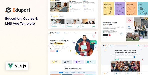 Eduport – Vue LMS, Schooling and Path Template