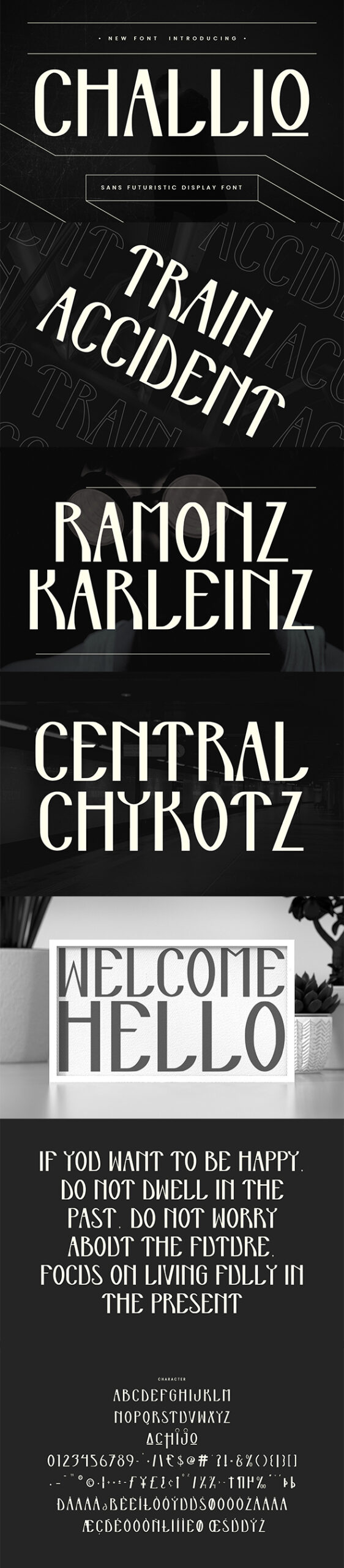 Challio Futuristic Disguise Font