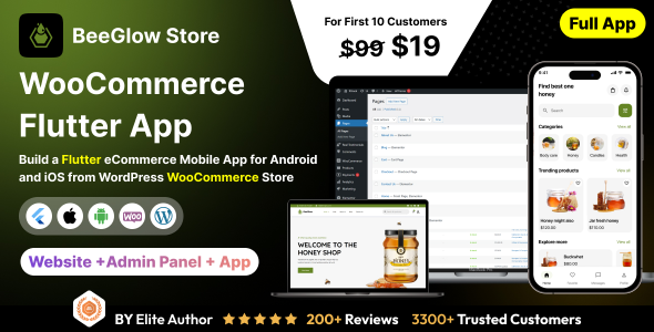 BeeGlow Retailer App – E-commerce Retailer app in Flutter 3.x (Android, iOS) with WooCommerce Corpulent App