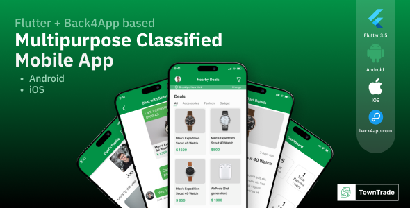 TownTrade – Flutter primarily primarily based mostly multi-cause categorised Mobile App