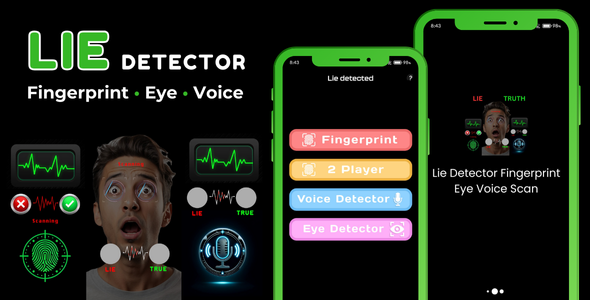 Lie Detector Fingerprint Mediate about Disclose Scan with AdMob Commercials Android