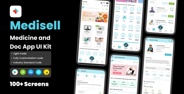 Medisell – On-line Treatment & Physician App React Native Expo Ui Gear