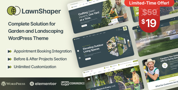 Lawnshaper – Backyard & Landscaping WordPress Theme