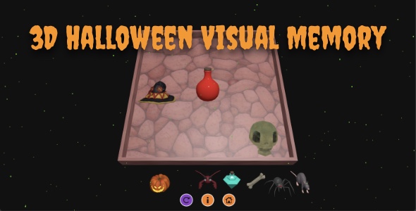 3D Halloween Seen Reminiscence – Tainted Platform Puzzle Sport