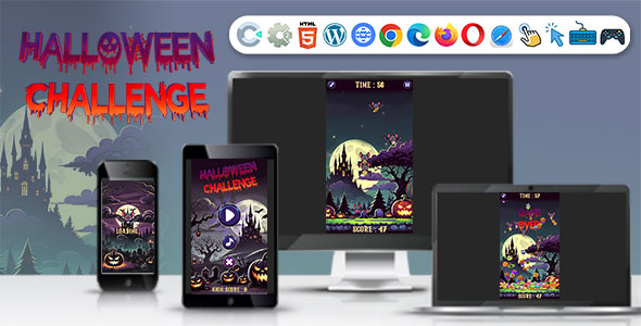 Halloween Effort Sport (Construct3 | C3P | HTML5) Compile The Sweets Sport