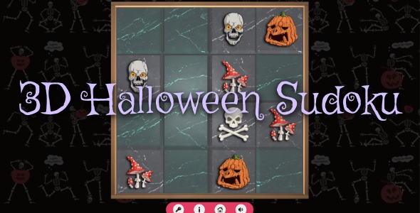 3D Halloween Sudoku – Inferior Platform Puzzle Recreation