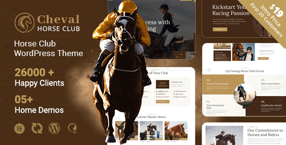 Cheval – Horse Membership & Equestrian WordPress Theme