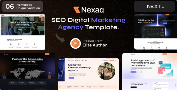 Nexaq – on-line web page positioning & Digital Advertising Company React Subsequent JS Template