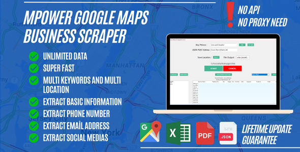 mPower Google Maps Information Scraper