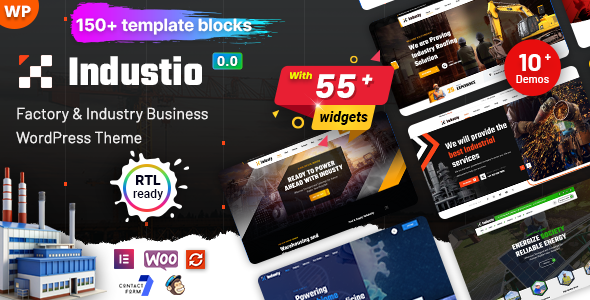 Industio – Enterprise & Manufacturing facility WordPress Theme