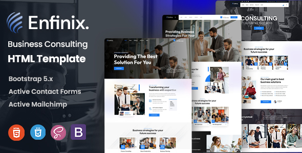 Enfinix – Industrial Consulting HTML Template