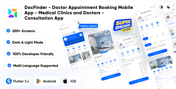 DocFinder – Doctor Appointment Reserving Cell App – Scientific Clinics and Scientific docs – Session App