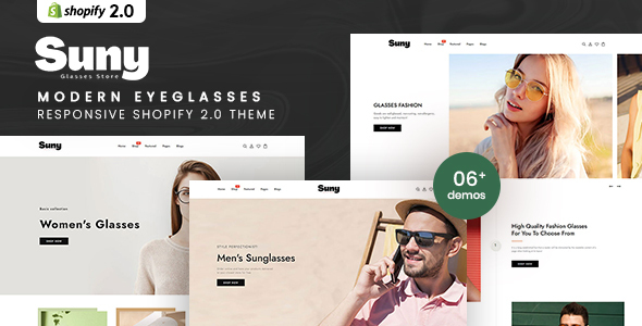 Suny – Up to date EyeGlasses Responsive Shopify 2.0 Theme