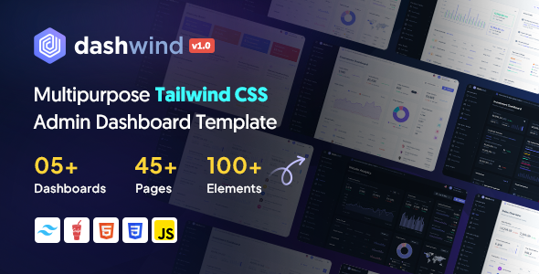 DashWind – Multipurpose Tailwind CSS Admin Dashboard Template