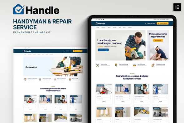 Deal with – Handyman & Restore Service Elementor Template Equipment