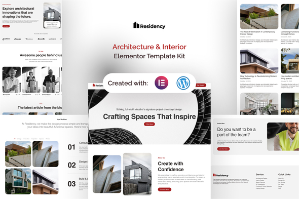 Residency – Structure & Inside Elementor Professional Template Tools