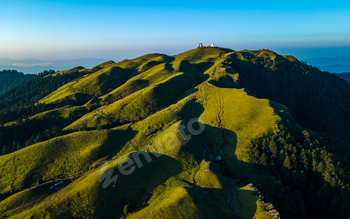 aerial check out of Mountain hill in Sailung