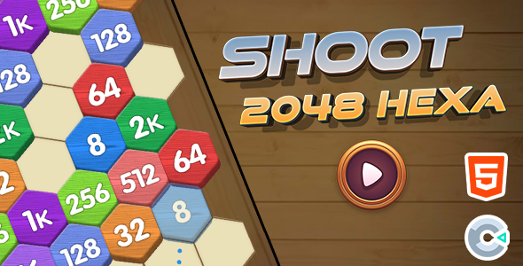 Shooter 2048 Hexa – Html5 (Construct3)