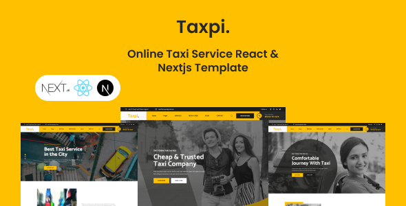 Taxpi – On-line Taxi Service React & Nextjs Template